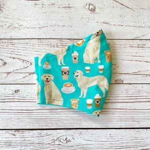 Fabric Face Mask Golden Retrievers